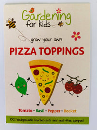 Grow Your Own Pizza Toppings Growing Kit Gift Bag - The Noble Badger Ltd